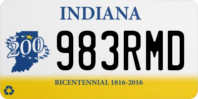 IN license plate 983RMD