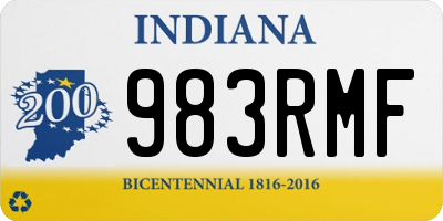 IN license plate 983RMF