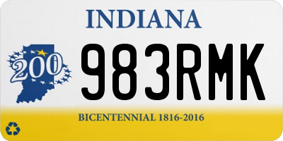 IN license plate 983RMK