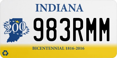 IN license plate 983RMM