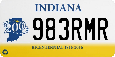 IN license plate 983RMR