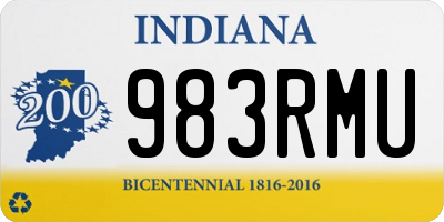 IN license plate 983RMU