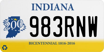 IN license plate 983RNW