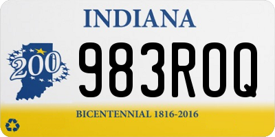 IN license plate 983ROQ