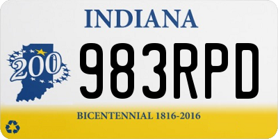 IN license plate 983RPD