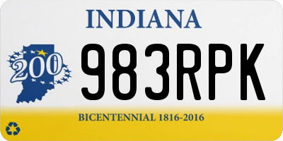 IN license plate 983RPK