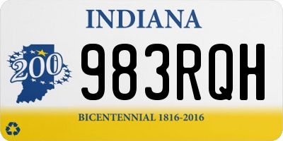 IN license plate 983RQH