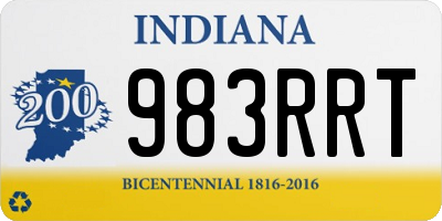 IN license plate 983RRT