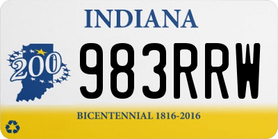 IN license plate 983RRW
