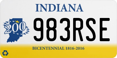 IN license plate 983RSE