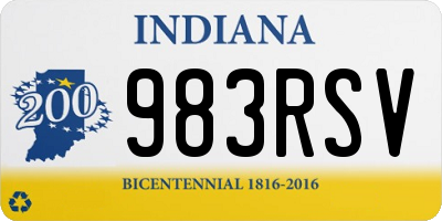 IN license plate 983RSV