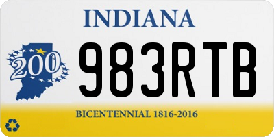 IN license plate 983RTB