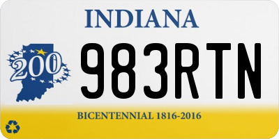 IN license plate 983RTN