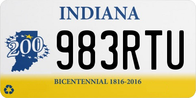 IN license plate 983RTU