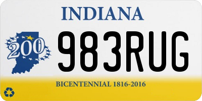 IN license plate 983RUG