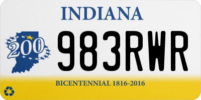 IN license plate 983RWR