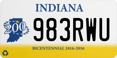 IN license plate 983RWU