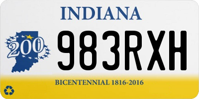 IN license plate 983RXH