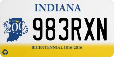 IN license plate 983RXN