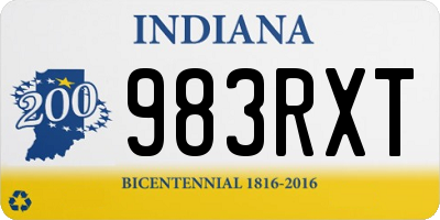 IN license plate 983RXT