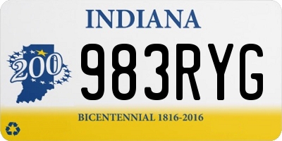 IN license plate 983RYG