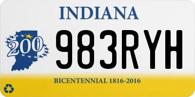 IN license plate 983RYH