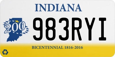 IN license plate 983RYI