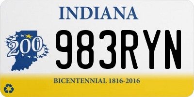 IN license plate 983RYN