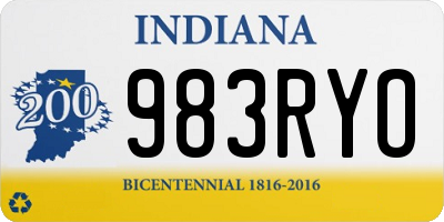 IN license plate 983RYO
