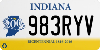 IN license plate 983RYV