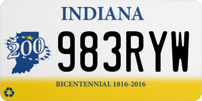 IN license plate 983RYW