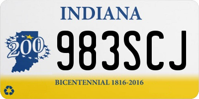 IN license plate 983SCJ