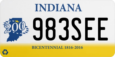 IN license plate 983SEE
