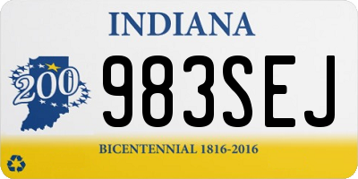 IN license plate 983SEJ