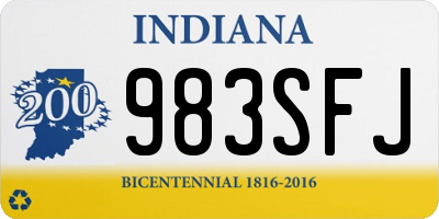 IN license plate 983SFJ