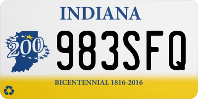 IN license plate 983SFQ