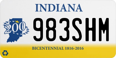 IN license plate 983SHM