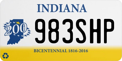 IN license plate 983SHP