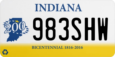 IN license plate 983SHW