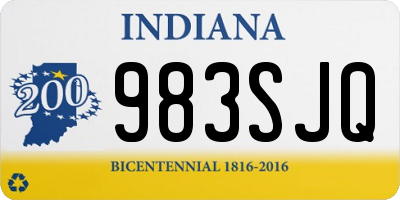 IN license plate 983SJQ