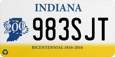 IN license plate 983SJT