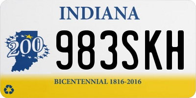 IN license plate 983SKH