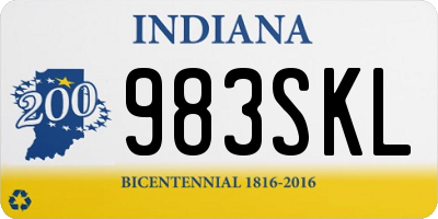 IN license plate 983SKL