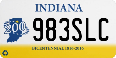 IN license plate 983SLC