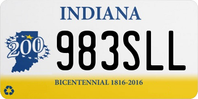 IN license plate 983SLL