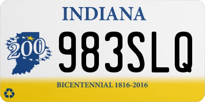 IN license plate 983SLQ