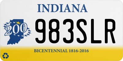 IN license plate 983SLR