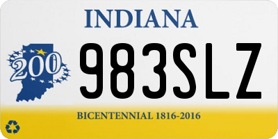 IN license plate 983SLZ