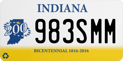 IN license plate 983SMM