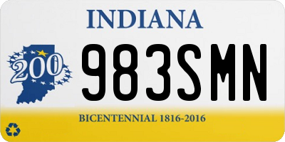 IN license plate 983SMN